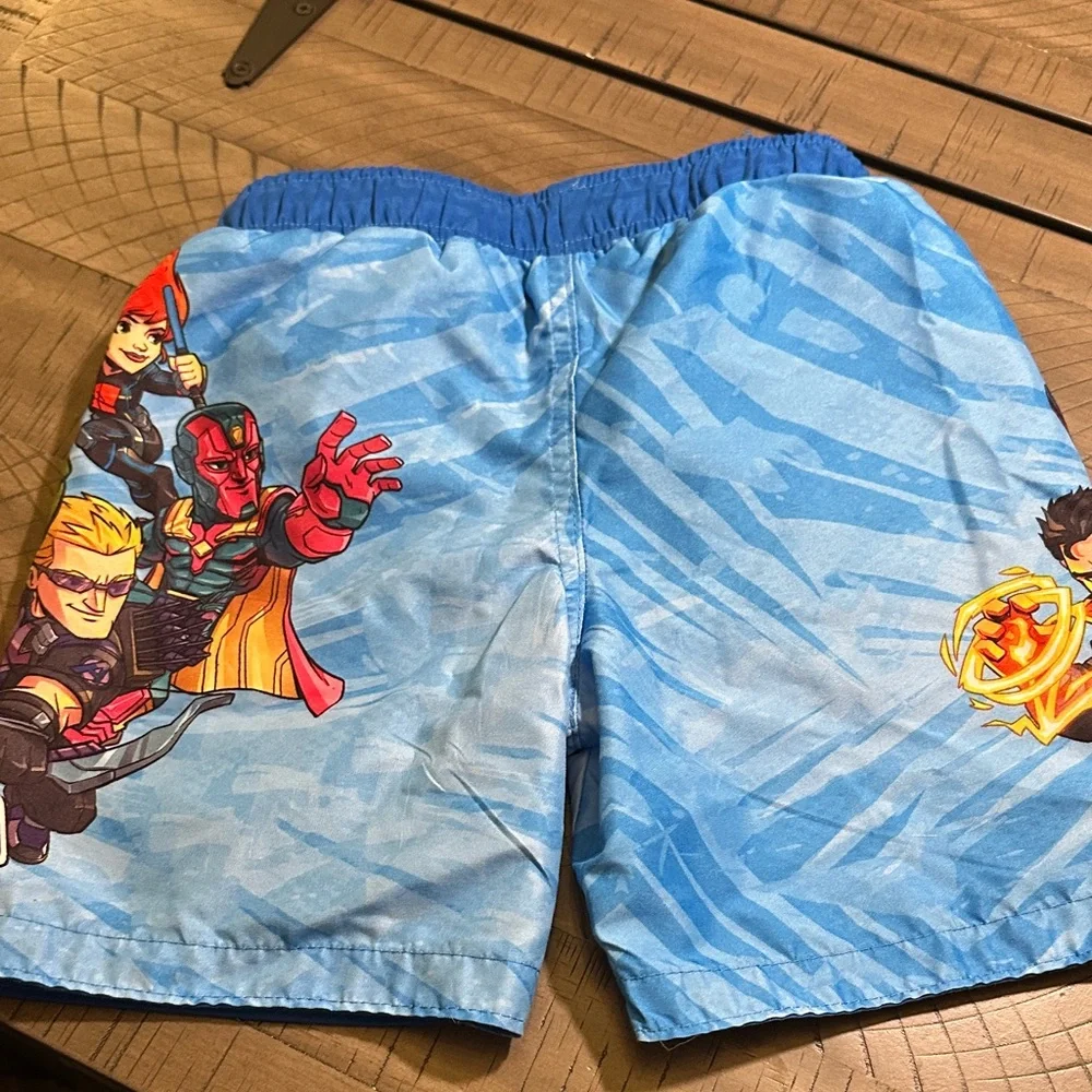 Marvel Blue Superhero Swim Trunks Spider-Man